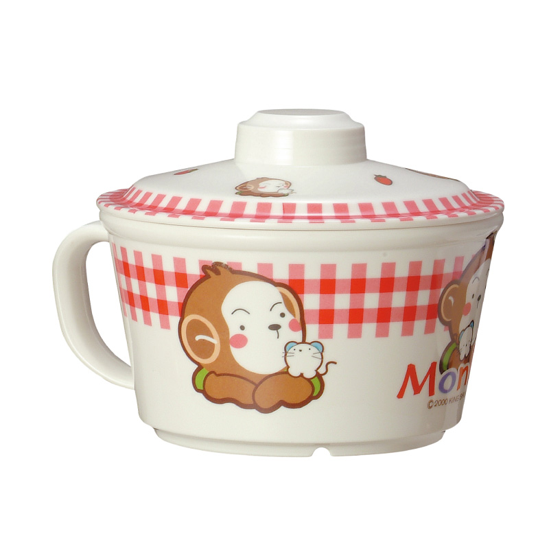 Set of instant noodle cups with lid